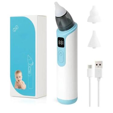 Imagem de Aspirador Nasal Elétrico Bebê com 6 Níveis e Sucção Ajustável USB - DK