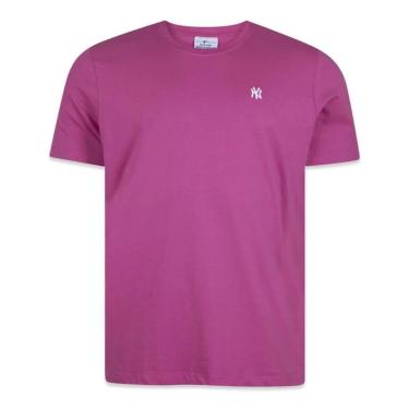 Imagem de Camiseta New Era New York Yankees Mini Logo Bordado Marrom-Masculino