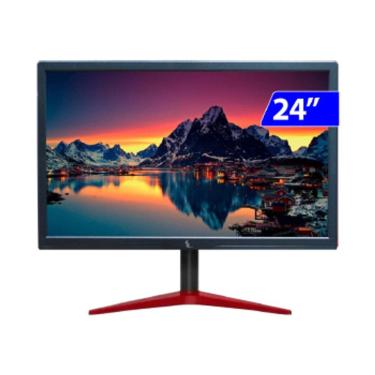 Imagem de Monitor Gamer 3GREEN 24P 75HZ 1MS HDMI VGA Vesa - M2403G-LED PRETO/VERMELHO Bivolt