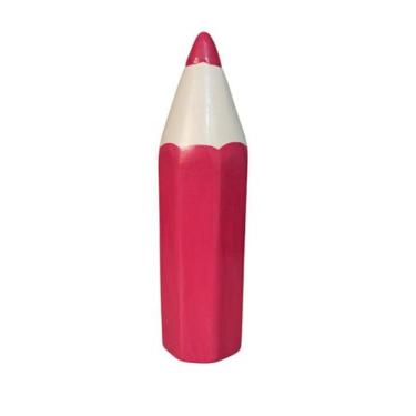 Imagem de Cofre decorativo Cofrinho Lapis Grande Ceramica Cor Pink - Hp Decor