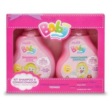 Imagem de Kit Muriel Baby Menina Camomila  Shampoo 100ml + Condicionador 100ml