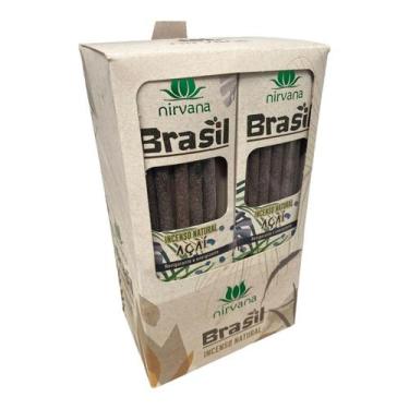 Imagem de Incenso Natural Nirvana Açaí Brasil 12 Cxs Com 9 Varetas - Lua Mística