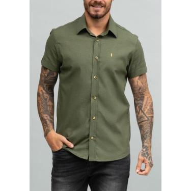 Imagem de Camisa Linho M/C - Red Feather, P, Militar