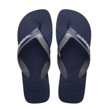 Imagem de Chinelo Havaianas Dual Cor:Marinho/CinzaTamanho:41/42, Marinho, Cinza,