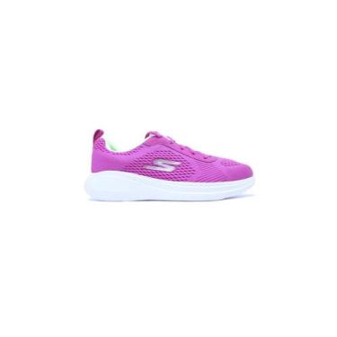 Imagem de Tênis Skechers Go Run Fast Glide infantil, Ros, Bco, 29