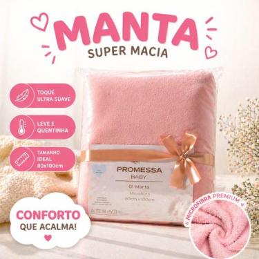 Imagem de Manta de bebê Cobertor do Bebe Mantinha Microfibra Fleece Menina para 