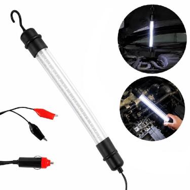 Imagem de Lanterna de Inspeção Veicular EDA 38 LED 12V com Gancho Giratório 360 graus  e Haste Cabide Automotiva Yeet