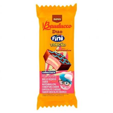 Imagem de Bolinho Bauducco Duo Fini Torção Recheado Sabor Marshmallow com Cobert