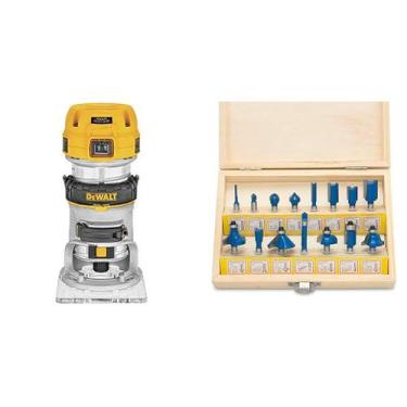 Imagem de Roteador DEWALT DWP611 de base fixa de 1,25 HP com 15 bits de roteador