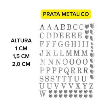 Imagem de Cartela de Alfabeto Vinil Termocolante Monograma Casamento para tecido