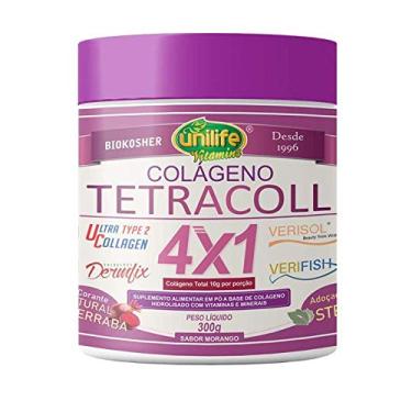 Imagem de Colágeno 4 em 1 Tetracoll Unilife 300g Morango