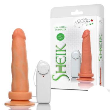 Imagem de Pênis em Silicone Macio Com Ventosa e Vibrador Sheik 6