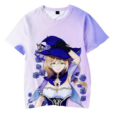 Imagem de Lisa Shirt Cosplay Cute Funny T-Shirt with Short Sleeve Genshin Impact Tops
