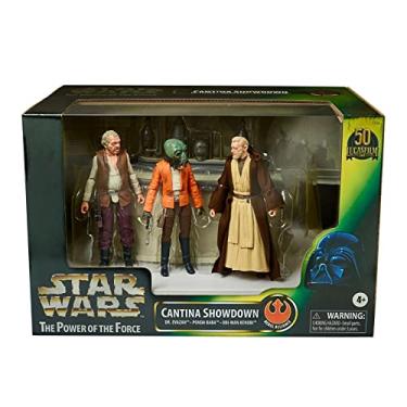 Imagem de Star Wars Exxclusive The Black Series The Power of The Force Cantina Showdown Figure Set