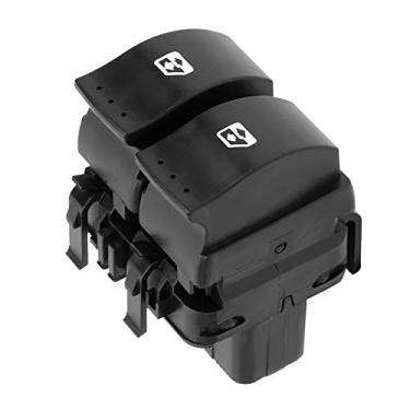 Imagem de Botão do interruptor da janela elétrica, interruptor da janela do carro elétrico dianteiro direito Acessório de botão duplo adequado para 8200060045 lado direito preto