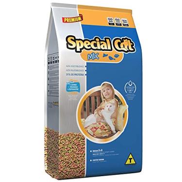 Imagem de Ração Special Cat Premium Mix de Carne, Frango e Espinafre para Gatos de Todas as Idades - 10.1KG