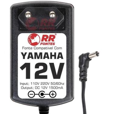 Imagem de Fonte 12V Para Teclado Yamaha Pr-85 Ps-200 300 400 Psr-E233 - Rrfontes