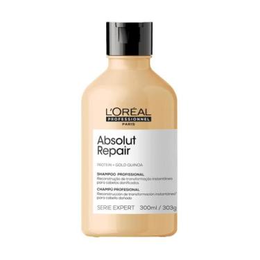Imagem de Shampoo Loreal Absolut Repair Gold Quinoa + Protein-300ml - L'oréal Pr
