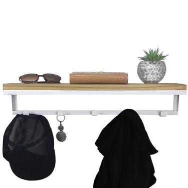 Imagem de Cabideiro Strassis Design SD-5004 Metal e Madeira Cor: Branco