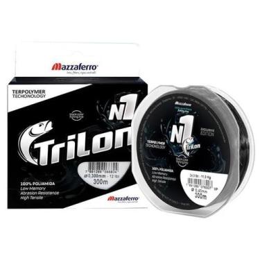 Imagem de Linha Trilon Nylon Mazzaferro 0,47mm N1 300m Soft Black