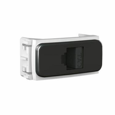 Imagem de  compose módulo tomada rj45 cat 5e preto  - weg