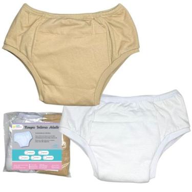 Imagem de Roupa Íntima Geriátrica em Algodão Segura Escapes Urina 2un - Minha Es