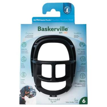 Imagem de Focinheira para Cães Baskerville Preta GGG Tamanho 6 - Company of Anim