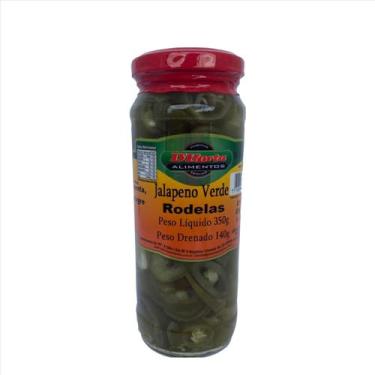 Imagem de Pimenta Jalapeno Verde em Rodelas D'Horta 350gr - D'Horta Alimentos