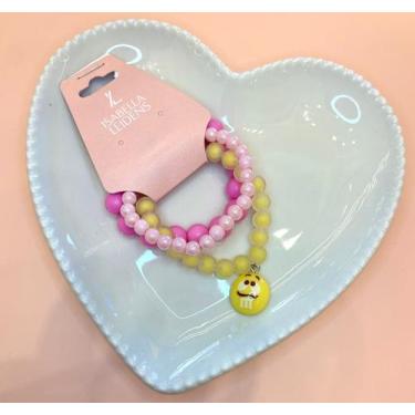 Imagem de Pulseira de Miçangas Infantil m&m's (conjunto com três pulseiras) - Is