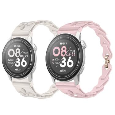 Imagem de Compatível com pulseiras COROS PACE 3, pulseiras de substituição de silicone elástico de 20 mm e 22 mm, compatíveis com smartwatch COROS PACE 3/APEX 2 Pro/APEX 46 mm/APEX 2/PACE 2/APEX 42 mm (pacote