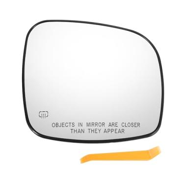 Imagem de X AUTOHAUX Substituição de vidro retrovisor do lado direito do passageiro do carro com placa de suporte vidro branco aquecido para CHRYSLER TOWN & COUNTRY para Dodge Grand Caravan para RAM C/V