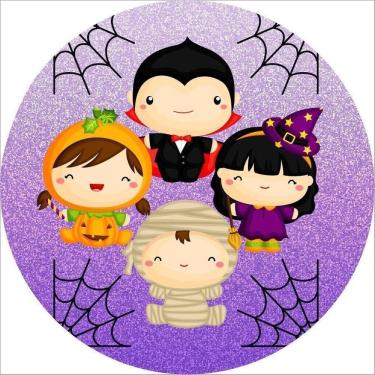 Imagem de Painel Redondo 3D Sublimado Halloween Frd-1926
