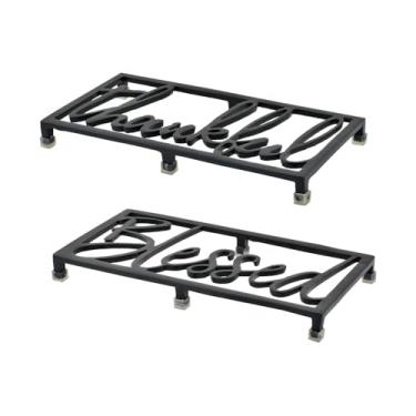 Imagem de URBN BY MODERN HOME FINISHINGS Conjunto De 2 Peças Descansos Panela Para Pratos Quentes, Itens Essenciais Cozinha, Panela, Suportes Presentes (Preto) 30 Cm X 15