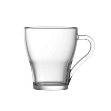 Imagem de Xícara de Café em Vidro Transparente, 240ml, Design Moderno