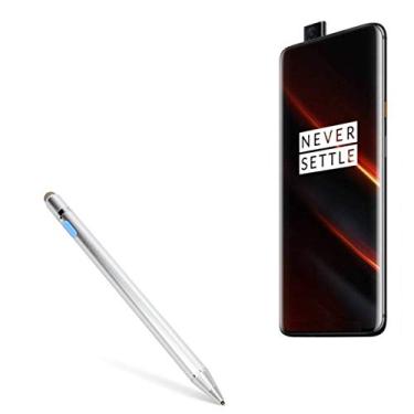 Imagem de BoxWave Caneta Stylus compatível com OnePlus 7T Pro McLaren Edition - AccuPoint Active Stylus, caneta eletrônica com ponta ultrafina - prata metálica