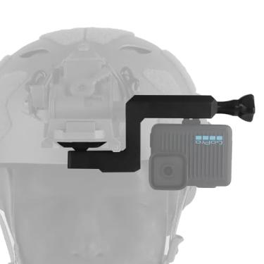 Imagem de Óculos de visão noturna adaptador montado em capacete NVG acessório compatível com câmeras esportivas GoPro monitor de câmera digital/luzes LED