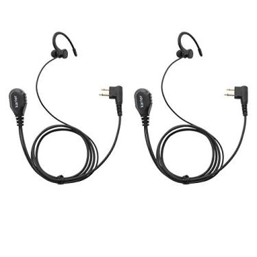 Imagem de Fone de ouvido Walkie Talkie da Karier com microfone PTT e fones de ouvido em forma de gel C de sílica macia para Motorola CLS1410 CLS1100 CP200 GP3188 Rádios bidirecionais (2 unidades)