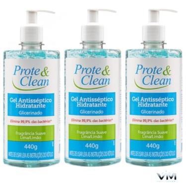 Imagem de Gel Antisséptico Hidratante Glicerinado, Prote Clean, 440 G