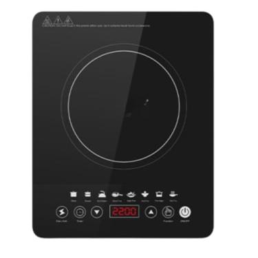 Imagem de Fogão Eletrico Cooktop de Indução Portátil 1 Boca Cristal Digital Com Timer (110V)