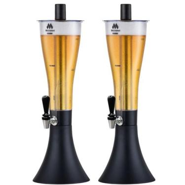 Imagem de Kit 2 Torre Chopeira Copo 2.5L 2 Bastões 1 Tulipa Marchesoni - Geral