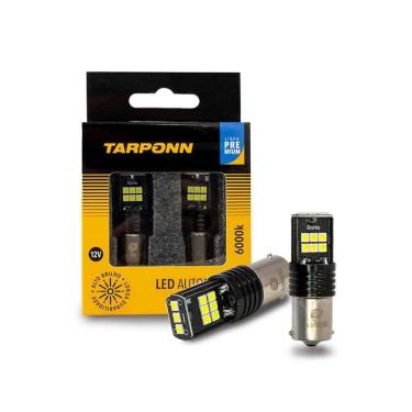 Imagem de Par Lâmpada Led Auto Canbus Freio Ba15D 12V 15 Leds Carro