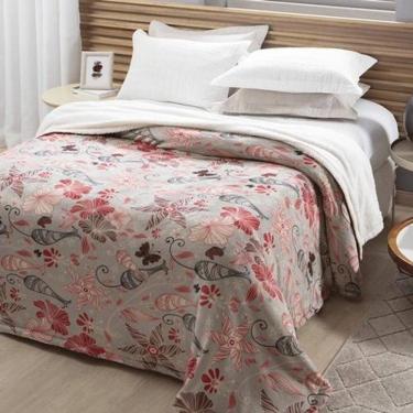 Imagem de Cobertor Casal C/Sherpa Estampa Gardenia 1,80X2,20M Jolitex