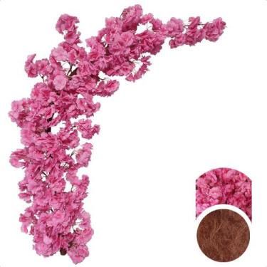 Imagem de Flores Artificiais Jardim Vertical Cerejeira De Pendurar - Flor de Men