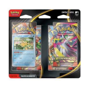 Imagem de Pokémon TCG MegaEvolução Kit 4 Pacotes Booster - 25 Cartas