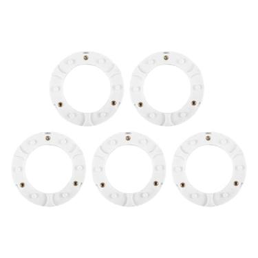 Imagem de MotiveTech 5 peças KD Fivelas para abajur Anéis Acessórios de montagem DIY Peças de encaixe Ferragens redondas Substituição de suporte de moldura para abajur