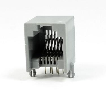 Imagem de uxcell 10 peças RJ12 6P6C computador rede de internet PCB tomada tomada cinza