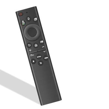 Imagem de Controle remoto de substituição definitivo compatível com Samsung Smart TV (todos os modelos 2019-2025). Controle de voz para Tizen OS que se adapta perfeitamente a quadro, curvo, cristal, UHD, QLED
