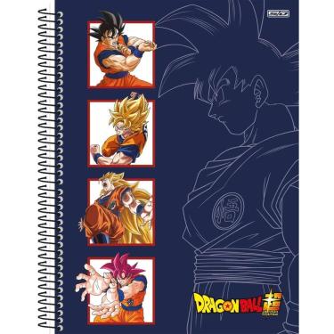 Imagem de Caderno Espiral Universitário 10 Matérias Dragon Ball CD 160 Folhas Animativa