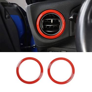 Imagem de KELEIMAI Acessórios de carro adequados para Subaru BRZ e Toyota 86 acessórios 2012-2020 consoles centrais interiores decoração AC saída de ar frontal + kit de capa de acabamento de moldura lateral