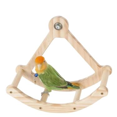 Imagem de Poleiro de pássaro, brinquedo giratório de navio pirata, quebra-cabeça de inteligência, brinquedo de enriquecimento de pássaros para papagaios, acessórios de gaiola de pássaros, poleiro para